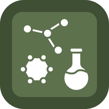 Bilim ikonu, vektör illüstrasyonu, bilim kavramı