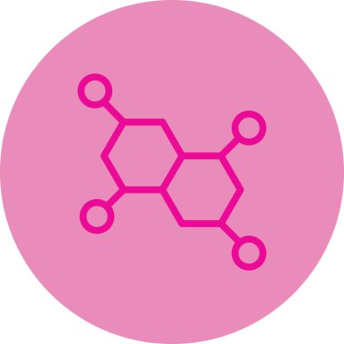 Kimyasal simge vektör çizimi