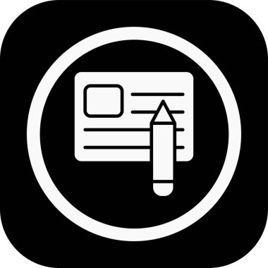 belge simgesi vektör illüstrasyonu