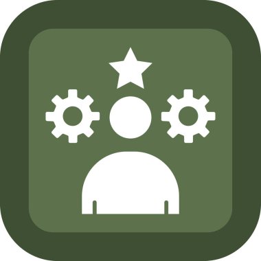 Geliştirilmiş düz yuvarlak vektör simgesi