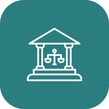 Benzersiz yapı vektör çizgisi simgesi