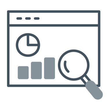 analitik grafik çizelgesi simgesi ana hat biçiminde