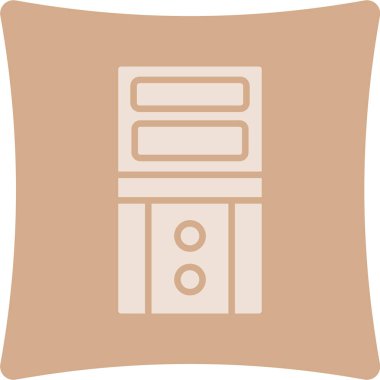 Tek bir simgenin vektör illüstrasyonu