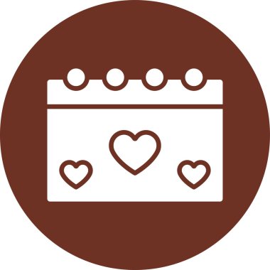 Kalp ikonu vektör illüstrasyonu