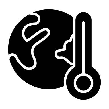 Termometre. Web simgesi basit tasarım