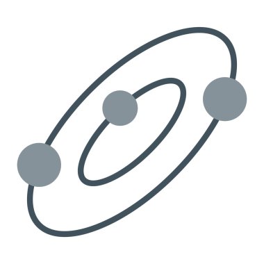 Bilim ve teknoloji çizgi vektör simgesi.