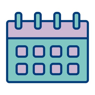 Takvim simgesi. özet takvim çizelgesi