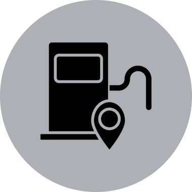 Elektrik gaz ikonunun vektör illüstrasyonu