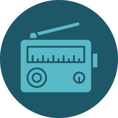 radyo simgesi vektör illüstrasyonu