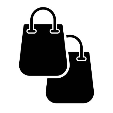 alışveriş poşeti vektör simgesi