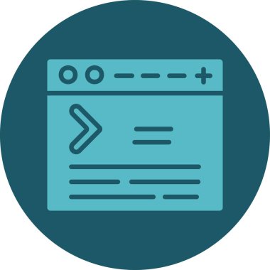 Web arayüzü simgesi, vektör illüstrasyonu