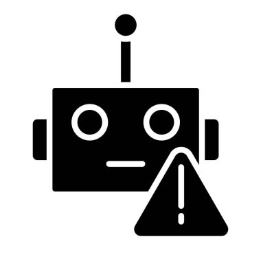 robot ikon vektör illüstrasyonu