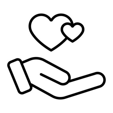 Aşk kalp simgesi, anahat tarzı