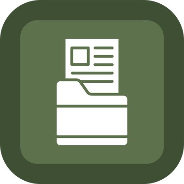 Belge simgesinin vektör illüstrasyonu