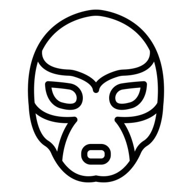 Maske simgesi, anahat stili