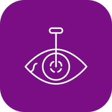 Göz simgesi soyut arkaplan grubunda izole edildi