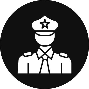 polis simgesi vektör illüstrasyonu