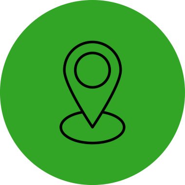 konum simgesi, vektör illüstrasyon tasarımı