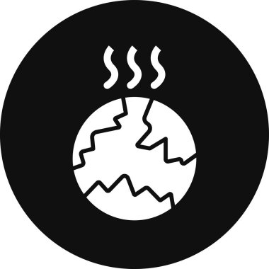 Bir gaz simgesinin vektör illüstrasyonu