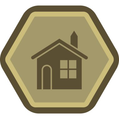 ev simgesi, vektör illüstrasyonu