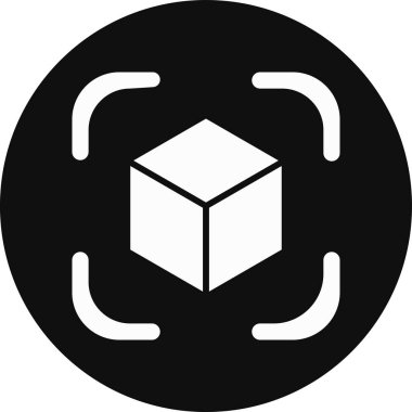 kutu paket lojistik simgesi katı biçimde