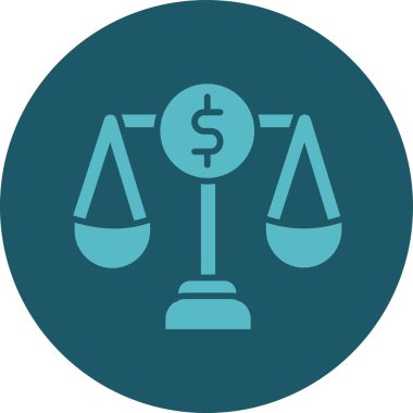 İş ve finans simgesinin vektör illüstrasyonu