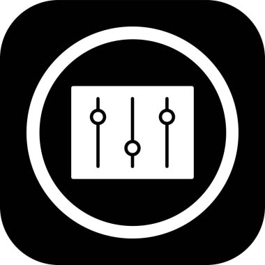 Benzersiz elektronik makine vektör simgesi