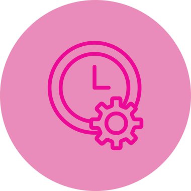 zaman web simgesi, vektör illüstrasyonu