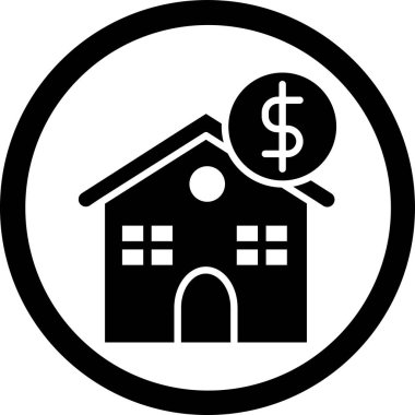 Dolar. Web simgesi basit illüstrasyon