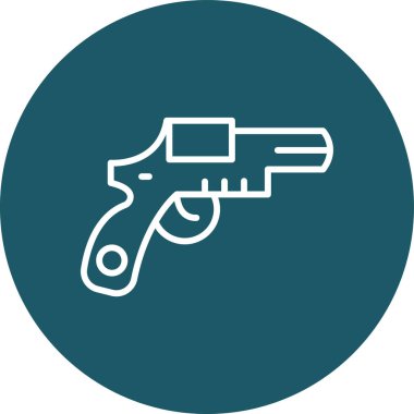 Modern silah silah ikonunun vektör illüstrasyonu