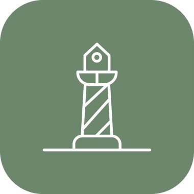 Benzersiz kule vektör çizgisi simgesi