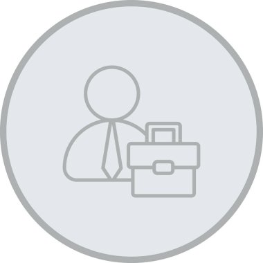 basit iş simge vektör çizim