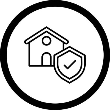 Moda Biçimli Ev Simgesi İzole Arkaplan