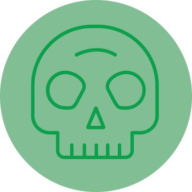 Kurukafa simgesi vektör illüstrasyonu