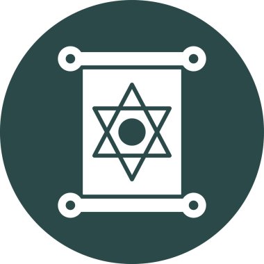 Bir yıldız simgesinin vektör illüstrasyonu