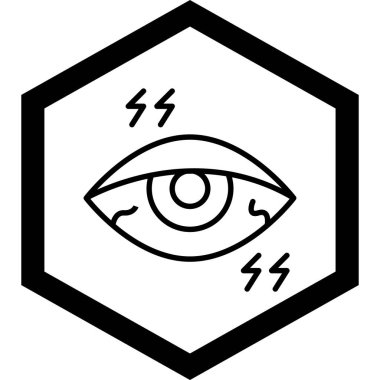 Göz. Web simgesi basit illüstrasyon