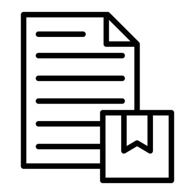 belge simgesi vektör illüstrasyonu