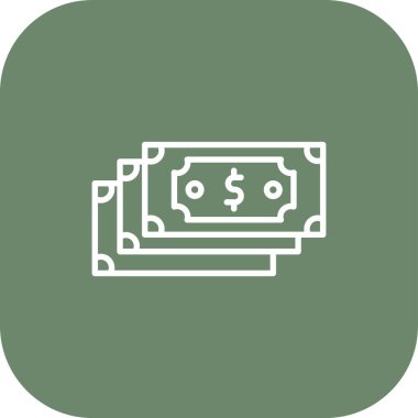 para düz simgesi, para birimi, finans