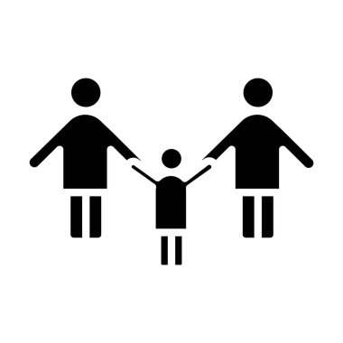 Aile ikonu. düz dizayn