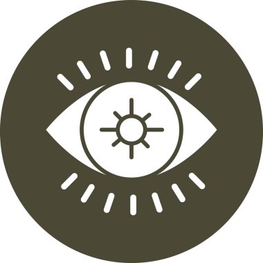 Göz simgesi vektör illüstrasyonu