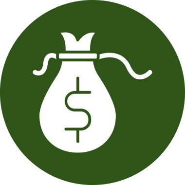 Dolar. Web simgesi basit illüstrasyon