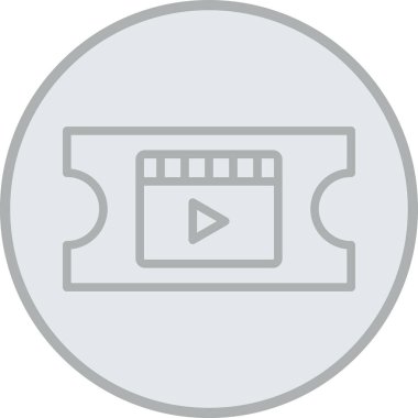 vektör film simgesi illüstrasyonu