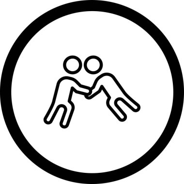 İnsan simgesinin vektör illüstrasyonu