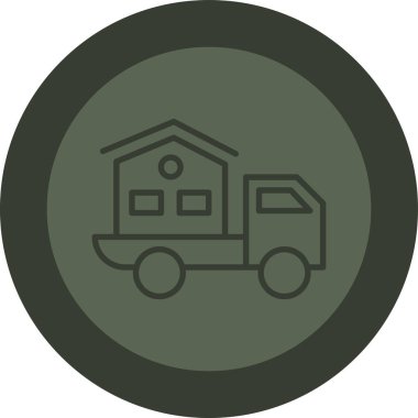 Ev. Web simgesi basit illüstrasyon