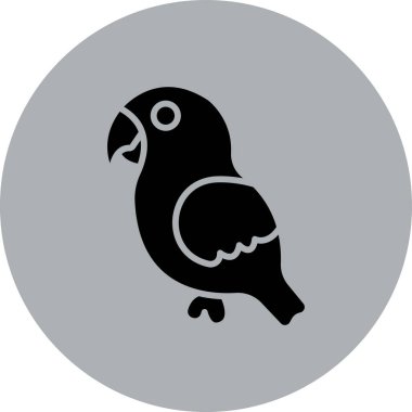 Kuş. Web simgesi basit illüstrasyon