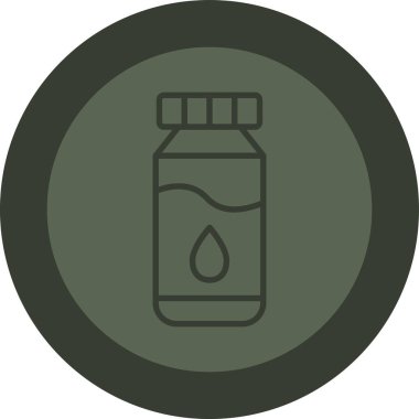 Bir şişe suyun vektör çizimi