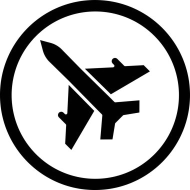 Uçak. Web simgesi basit illüstrasyon