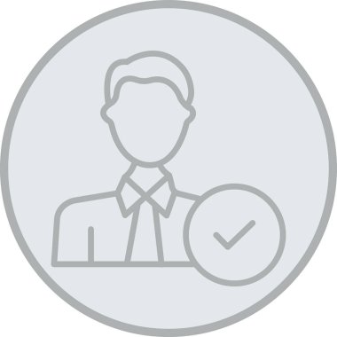 iş adamı simgesi, vektör illüstrasyonu