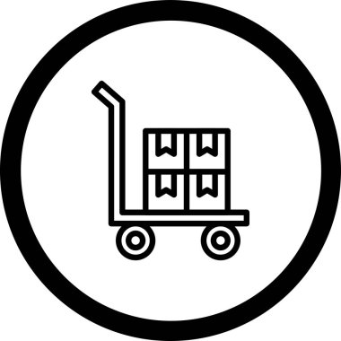 Bir tramvayın vektör çizimi