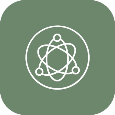 atom simgesi vektör illüstrasyonu